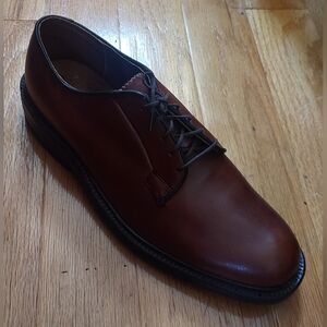 JORDAN MARSH 736222 MEN'S SADDLE TAN LEATHER LACEUP OXFORDS SIZE 7.5 E